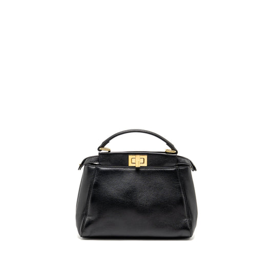 Fendi Mini Peekaboo Lambskin BLACK GHW