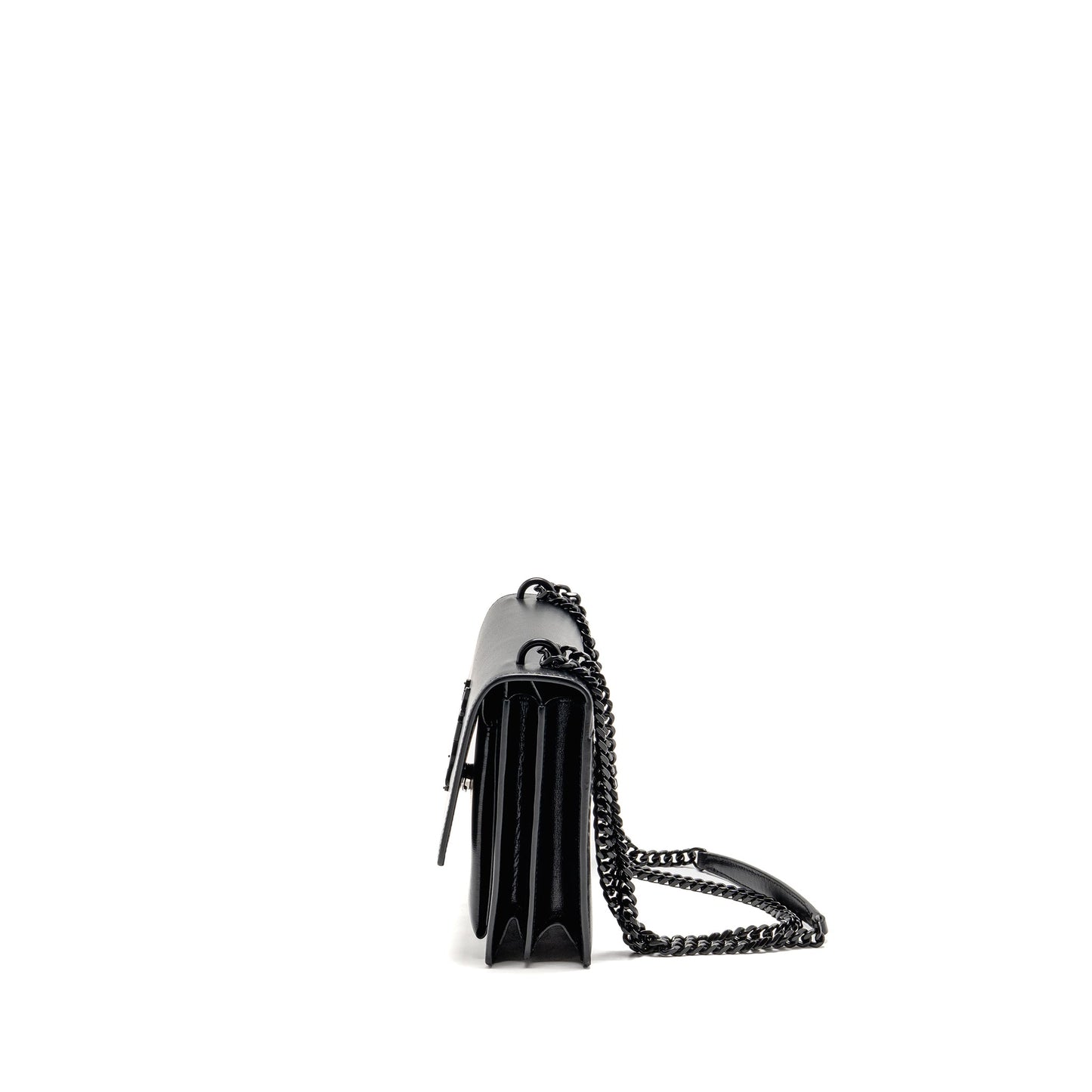 Saint Laurent / YSL Medium Sunset Bag Black Calfskin Black Hardware