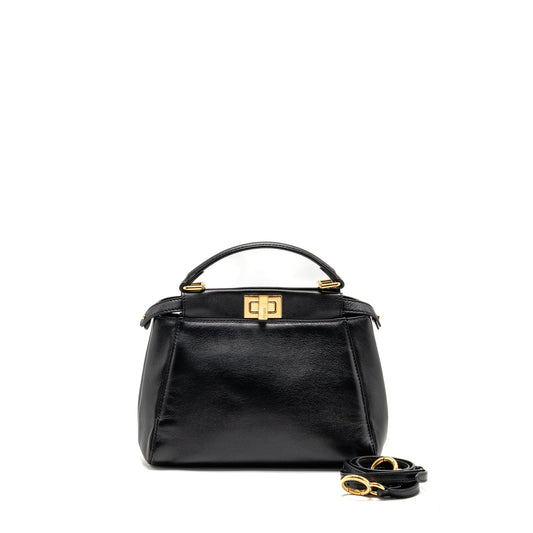 Fendi Mini Peekaboo Lambskin BLACK GHW