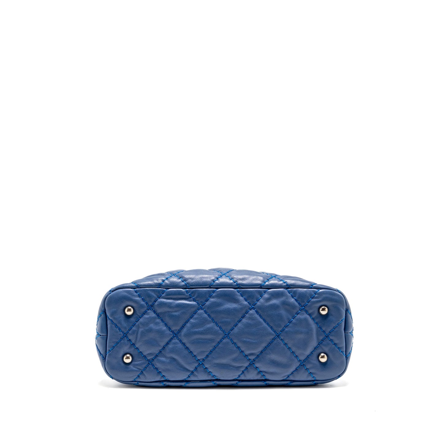 Chanel Hobo Shoulder Bag calfskin Blue SHW