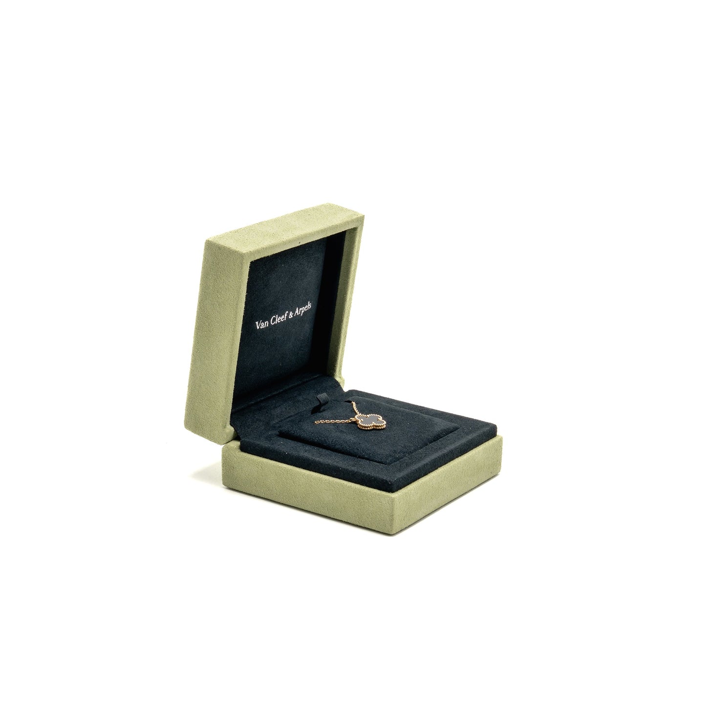 Van Cleef & Alhambra Vintage Alhambra Pendant 18K Yellow Gold Onyx