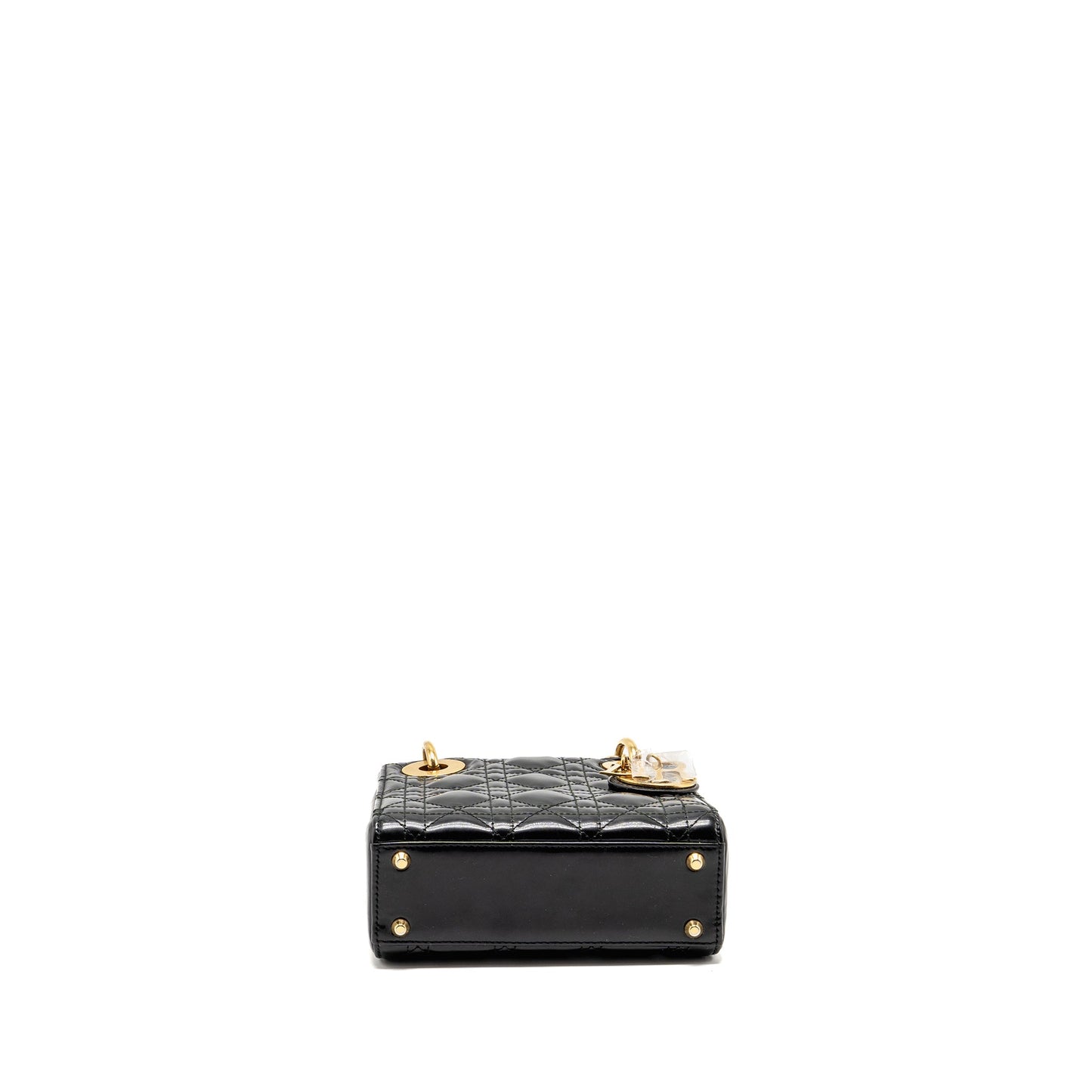 Dior mini lady Dior patent black GHW