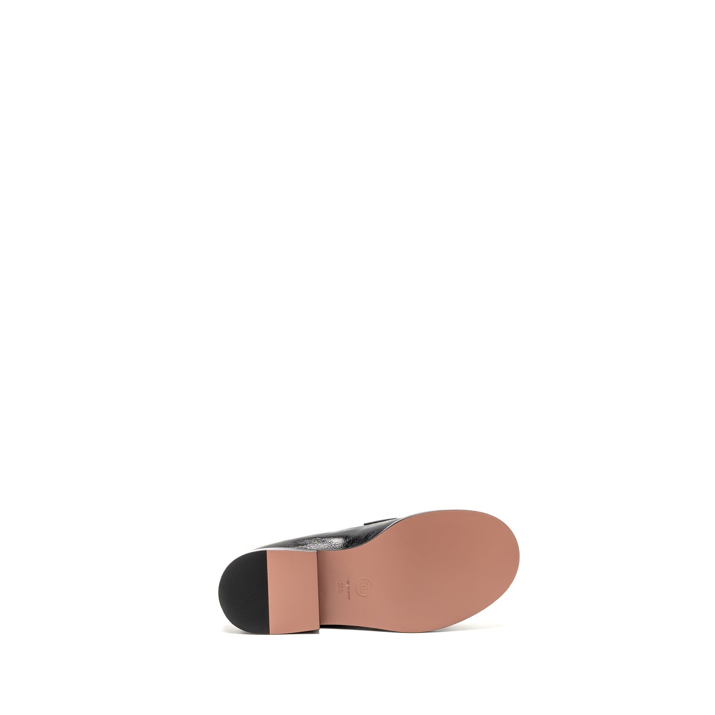 Chanel 24a size 35 CC logo Loafer/Moccasins Shiny Calfskin Black