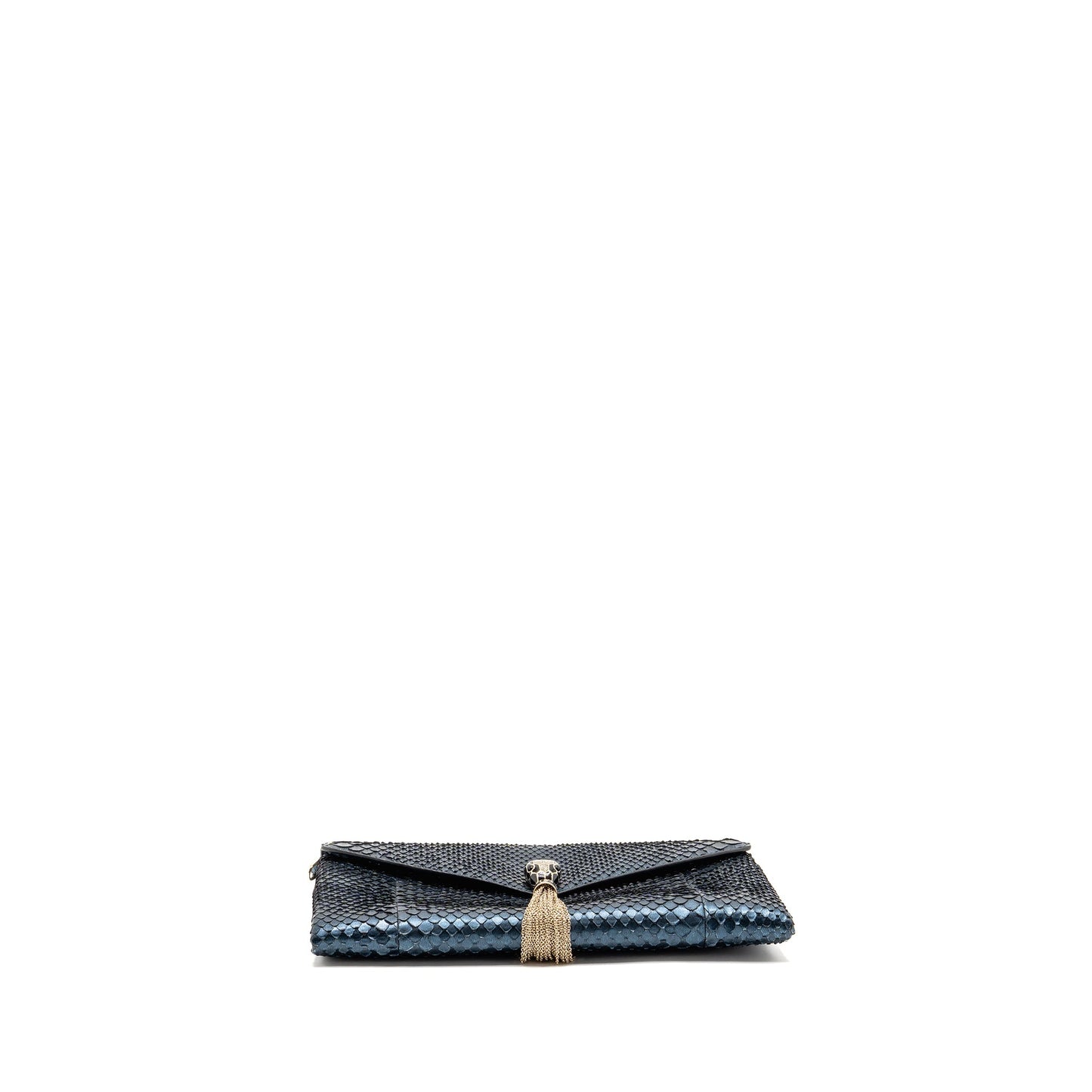 Bvlgari Clutch bag Python/Nappa Royal sapphire/black LGHW