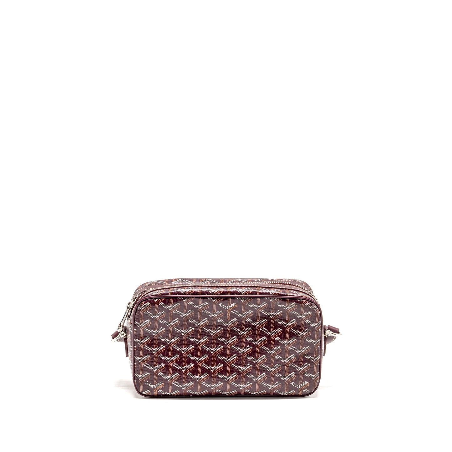 Goyard Cap-Vert PM Bag Goyardine Canvas/Cervon Calfskin Burgundy SHW