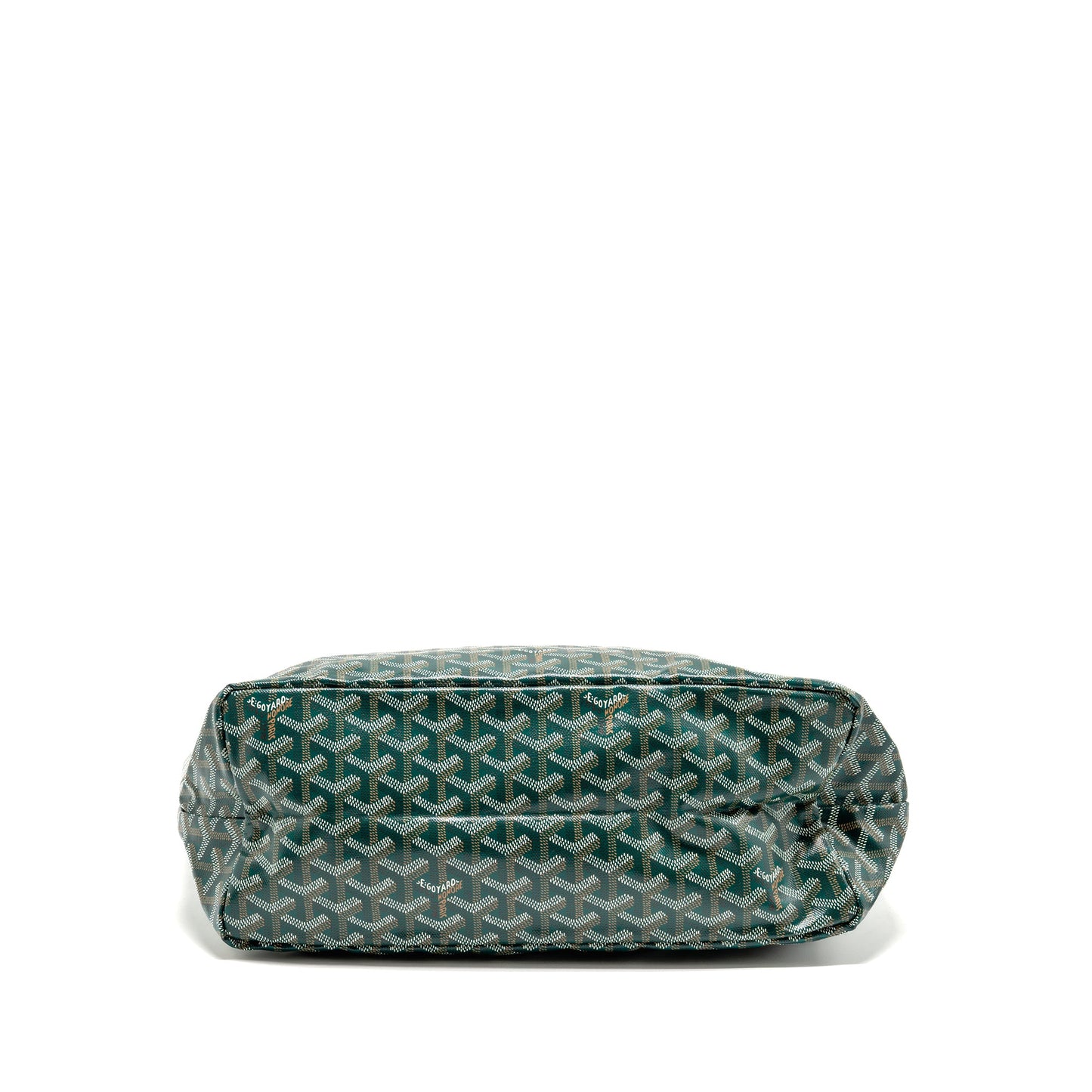 Goyard Saint Louis PM Bag Goyardine Canvas/Chevroches Calfskin Green SHW