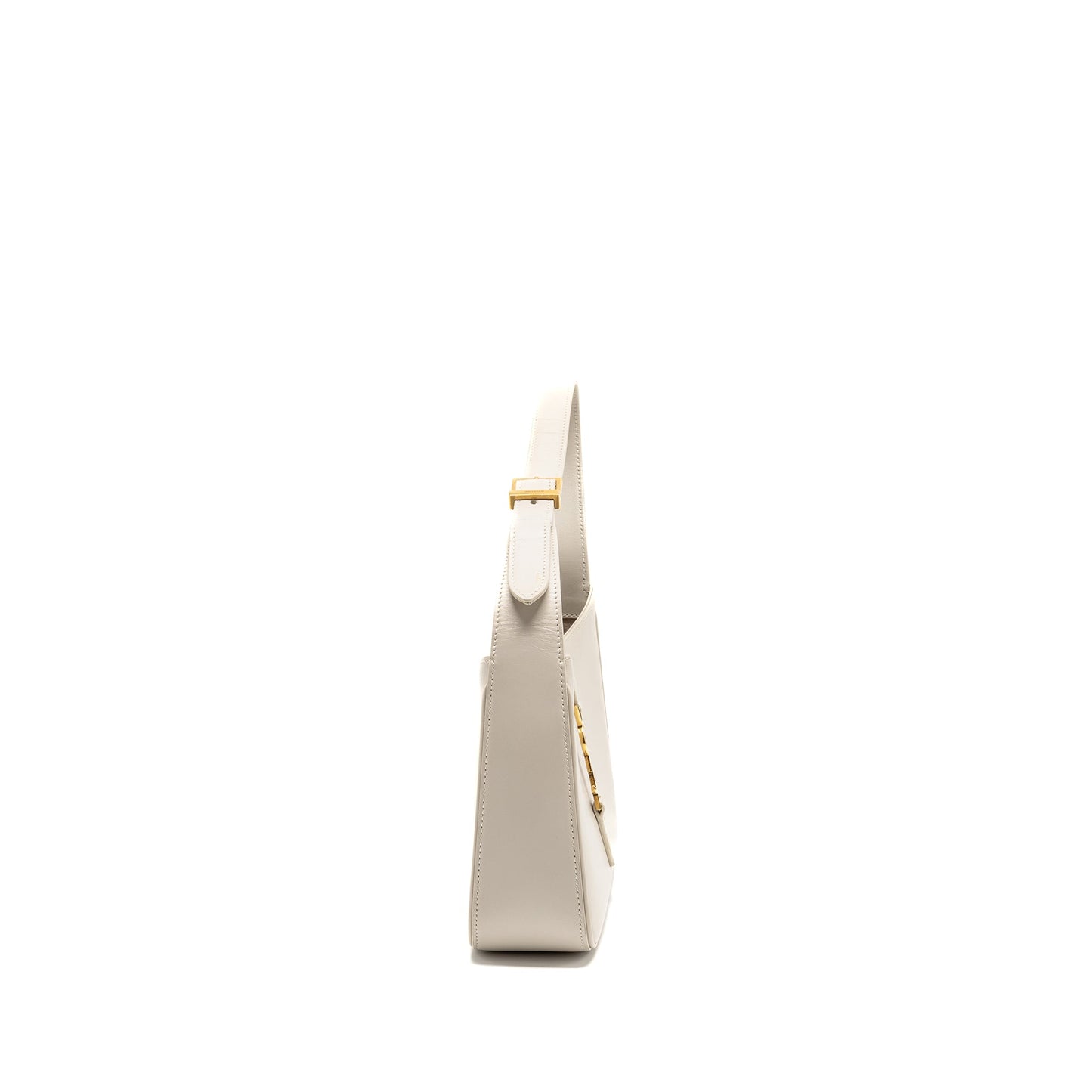 Saint laurent Le 5 A 7 hobo calfskin blanc vintage GHW