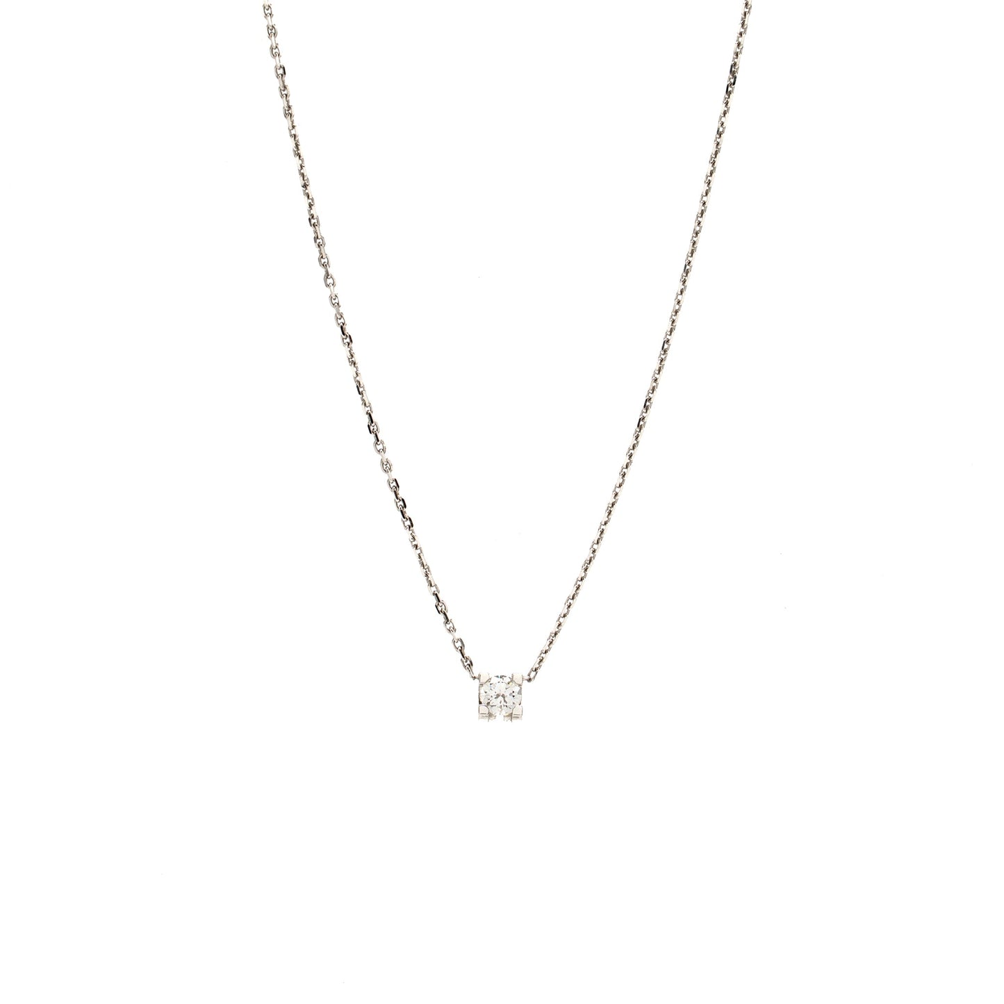 Cartier Diamond necklace white gold, 0.22ct