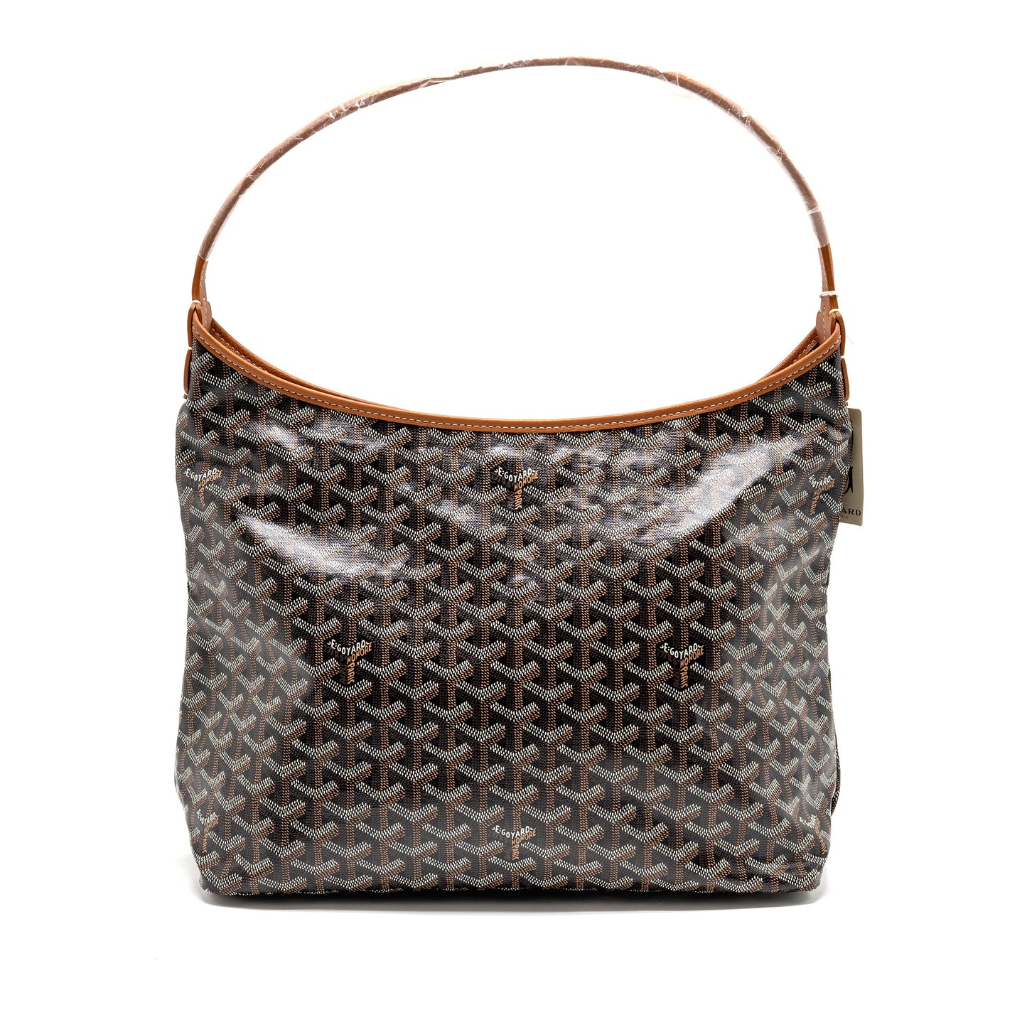Goyard Boheme Hobo Bag Goyardine Canvas/Calfskin Brown SHW