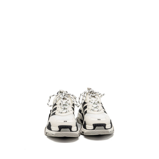 Balenciaga x Adidas Size 39 Triple S Sneaker Limited Edition Leather/Mesh Black/White