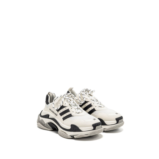 Balenciaga x Adidas Size 39 Triple S Sneaker Limited Edition Leather/Mesh Black/White