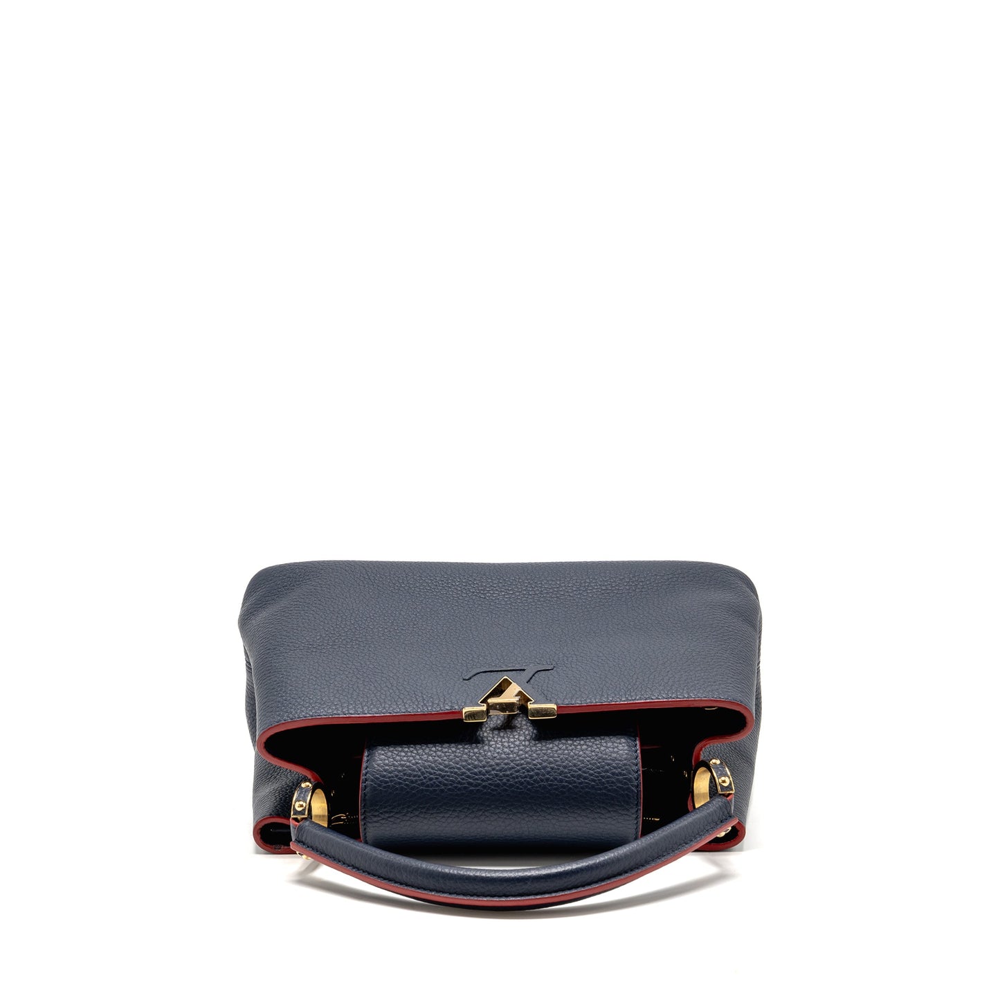 Louis Vuitton Capucines PM Taurillon Leather Marine Blue GHW