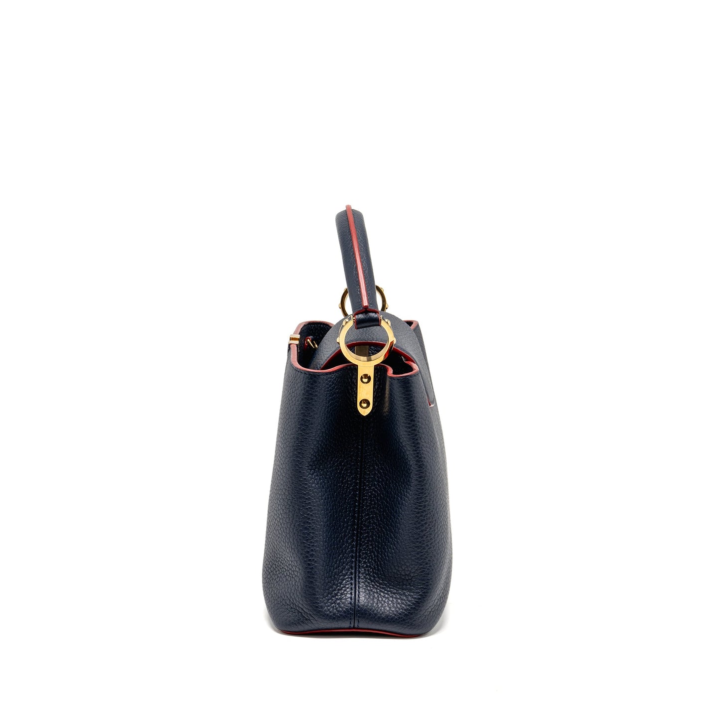 Louis Vuitton Capucines PM Taurillon Leather Marine Blue GHW