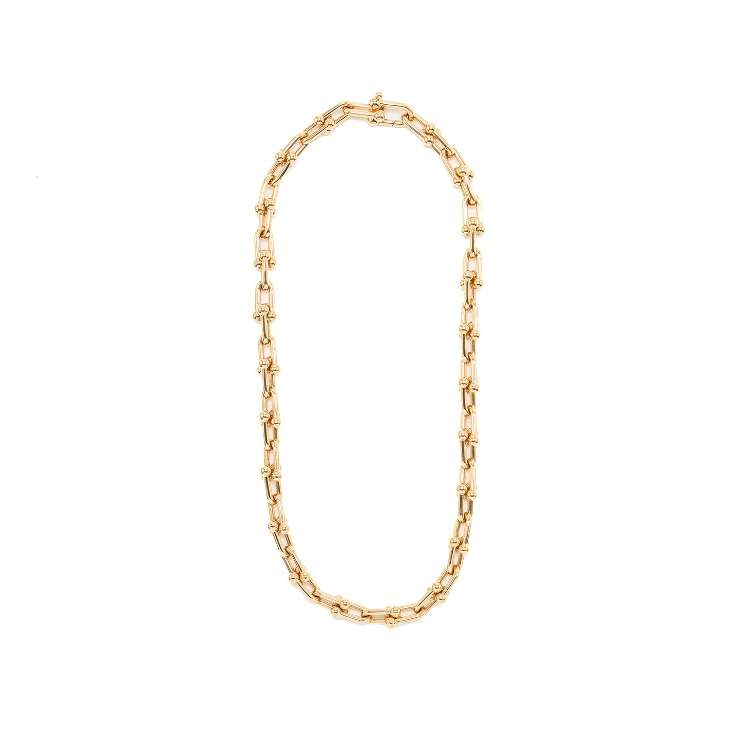 Tiffany Hardware Medium Link Necklace Rose Gold