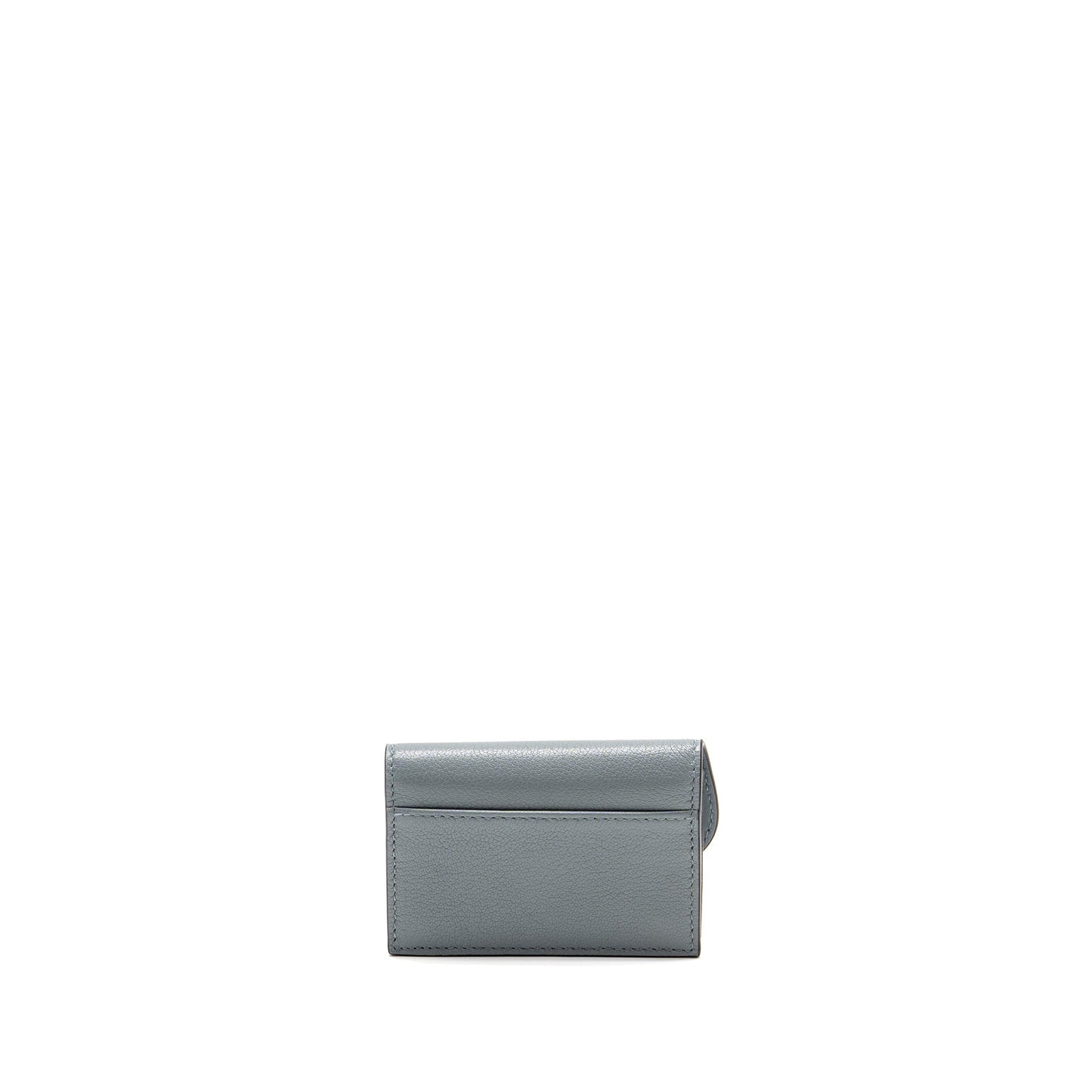 Dior Saddle Bloom Card Holder Goatskin Cloud Blue GHW