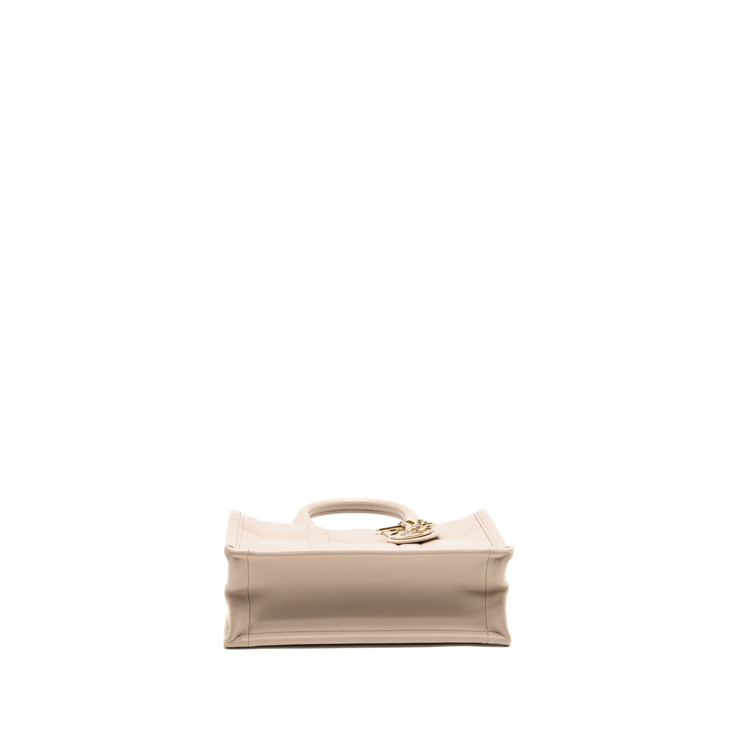 DIOR Dioramour Mini Dior Book Tote Macrocannage Calfskin Powder Beige LGHW