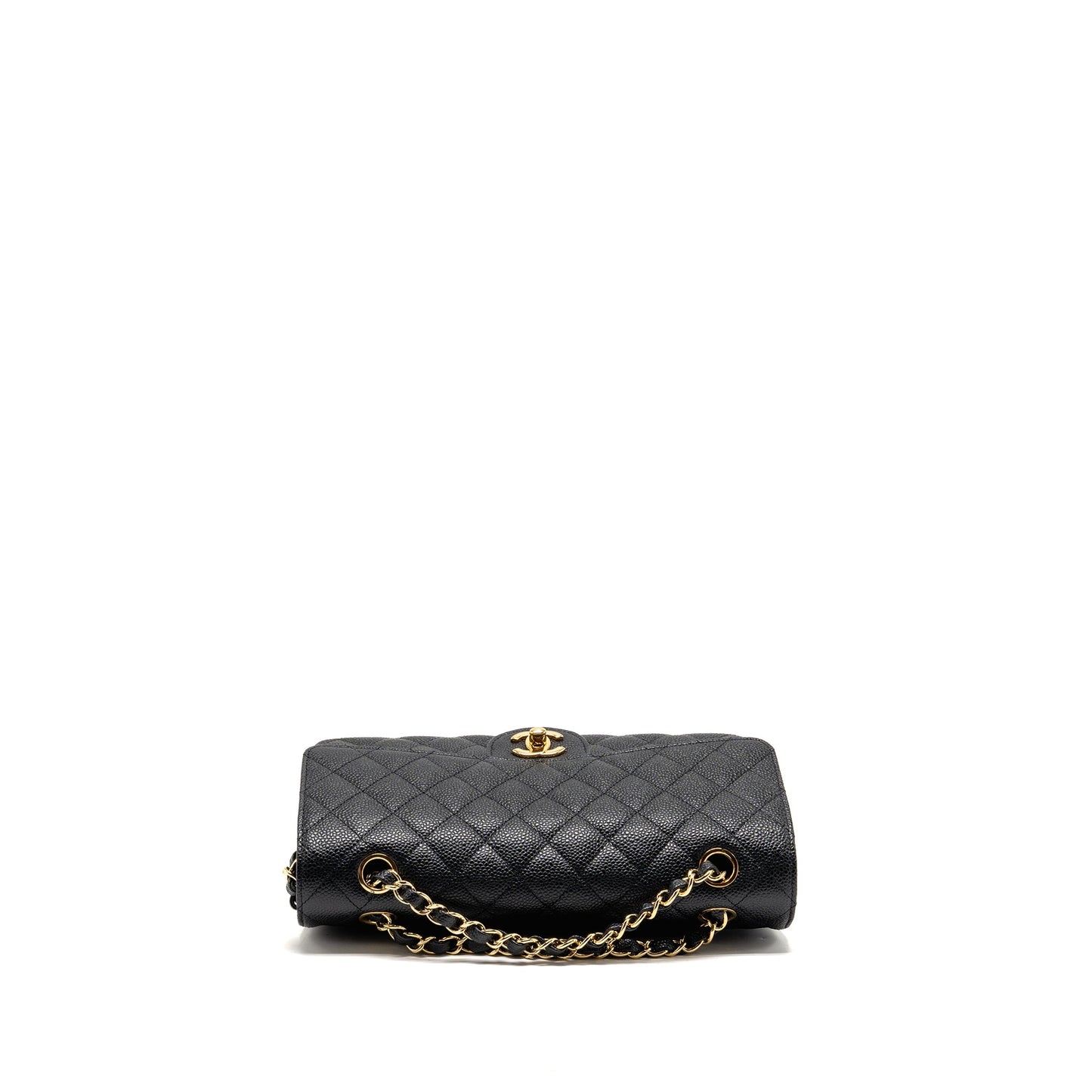 CHANEL Medium Classic Double Flap Bag Caviar Black GHW