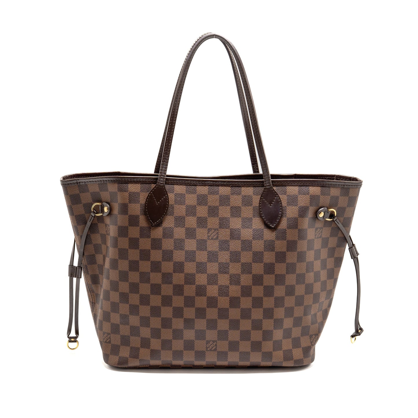 LOUIS VUITTON Neverfull MM Damier Ebene Canvas GHW