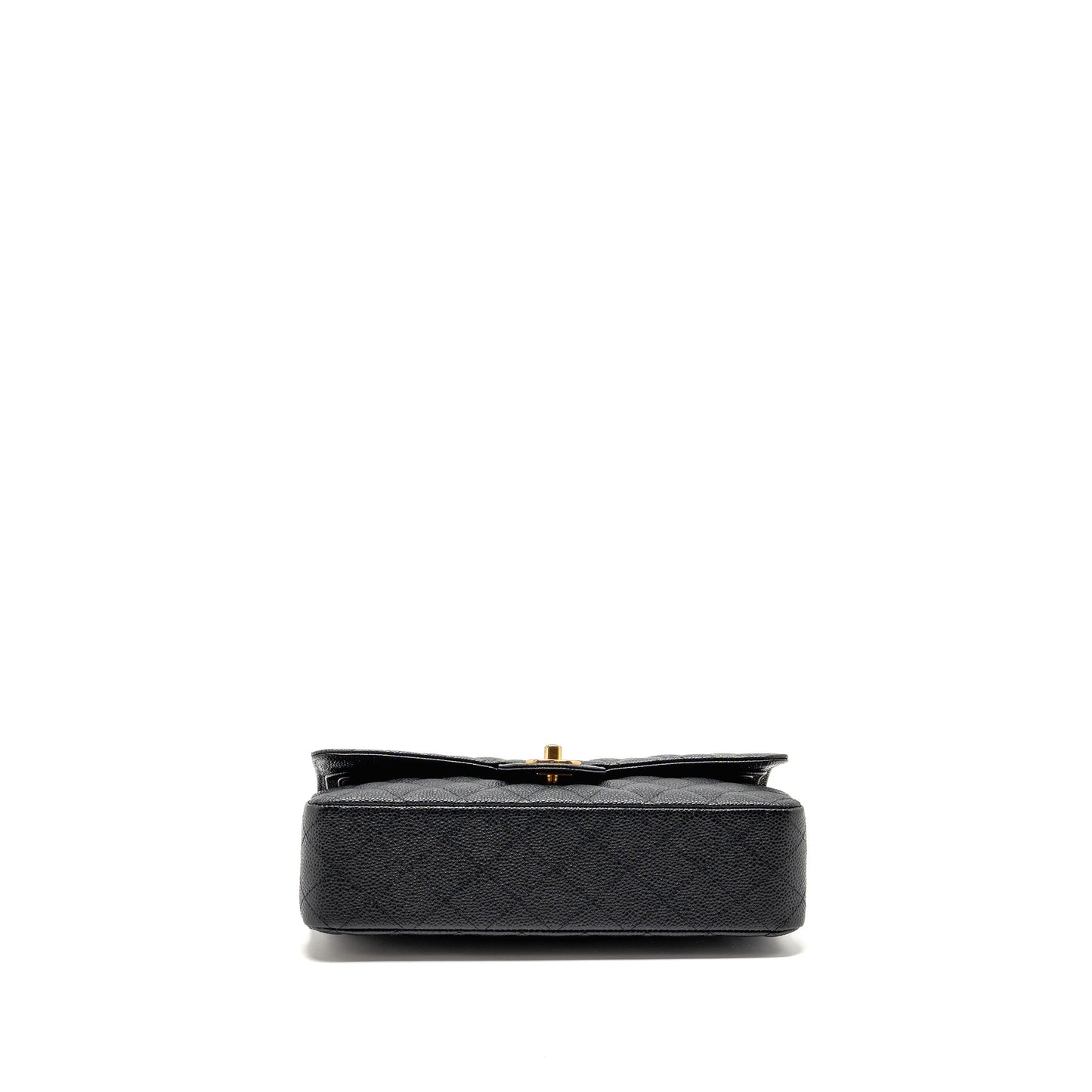 CHANEL Medium Classic Double Flap Bag Caviar Black GHW