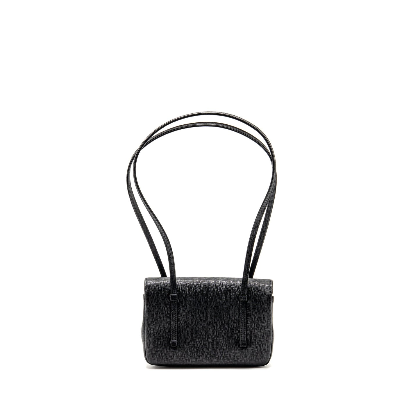 Chanel 26p Preppy Coco Clutch Shoulder Bag Caviar Black GHW (microchip)