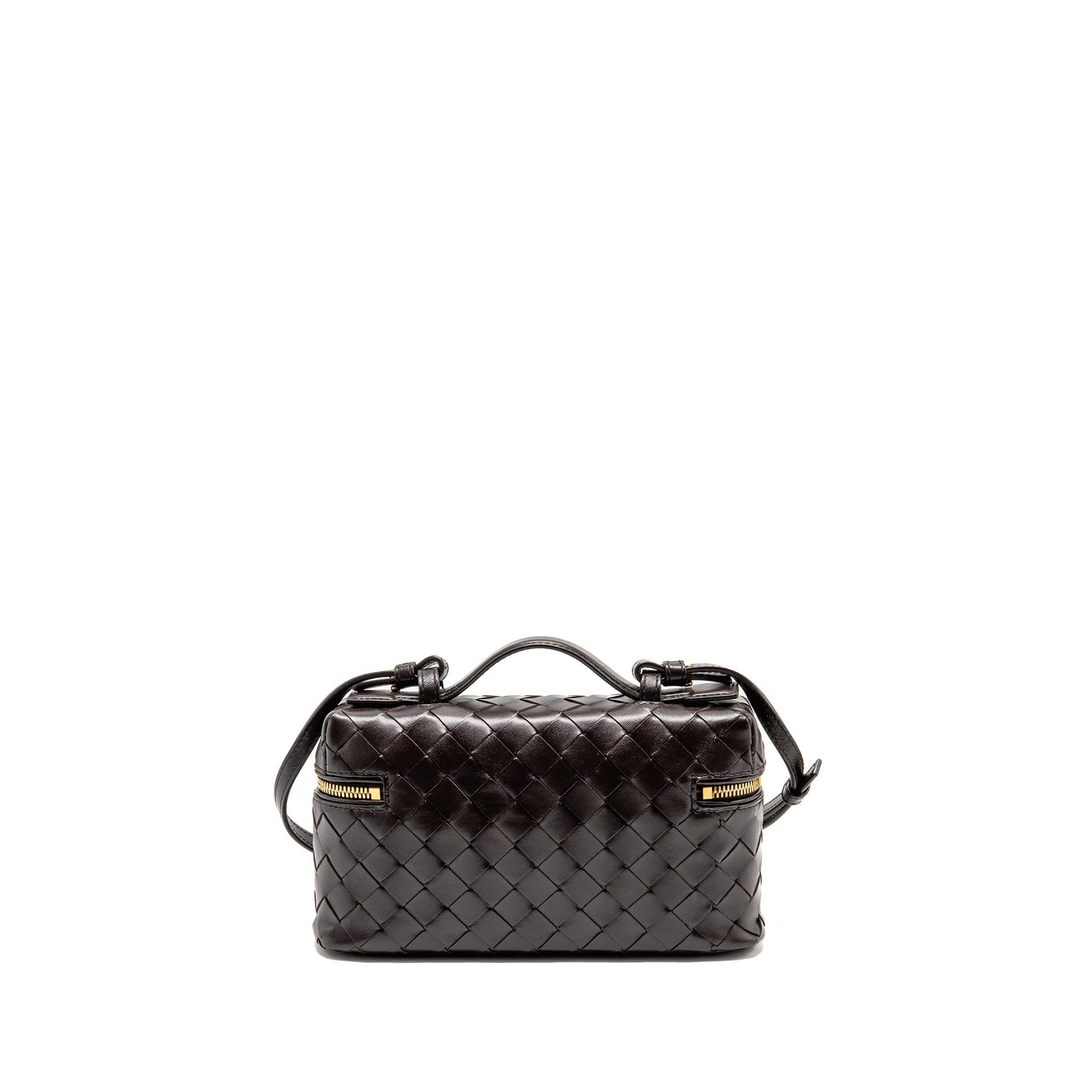Bottega Veneta Bang Bang Vanity Case with Strap Intrecciato Leather Fondant GHW
