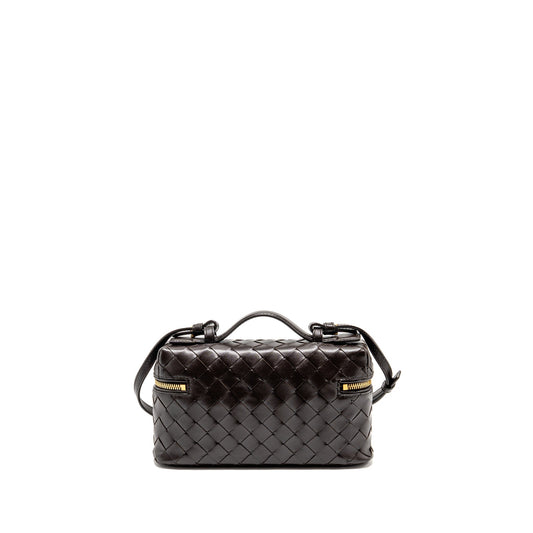 Bottega Veneta Bang Bang Vanity Case with Strap Intrecciato Leather Fondant GHW