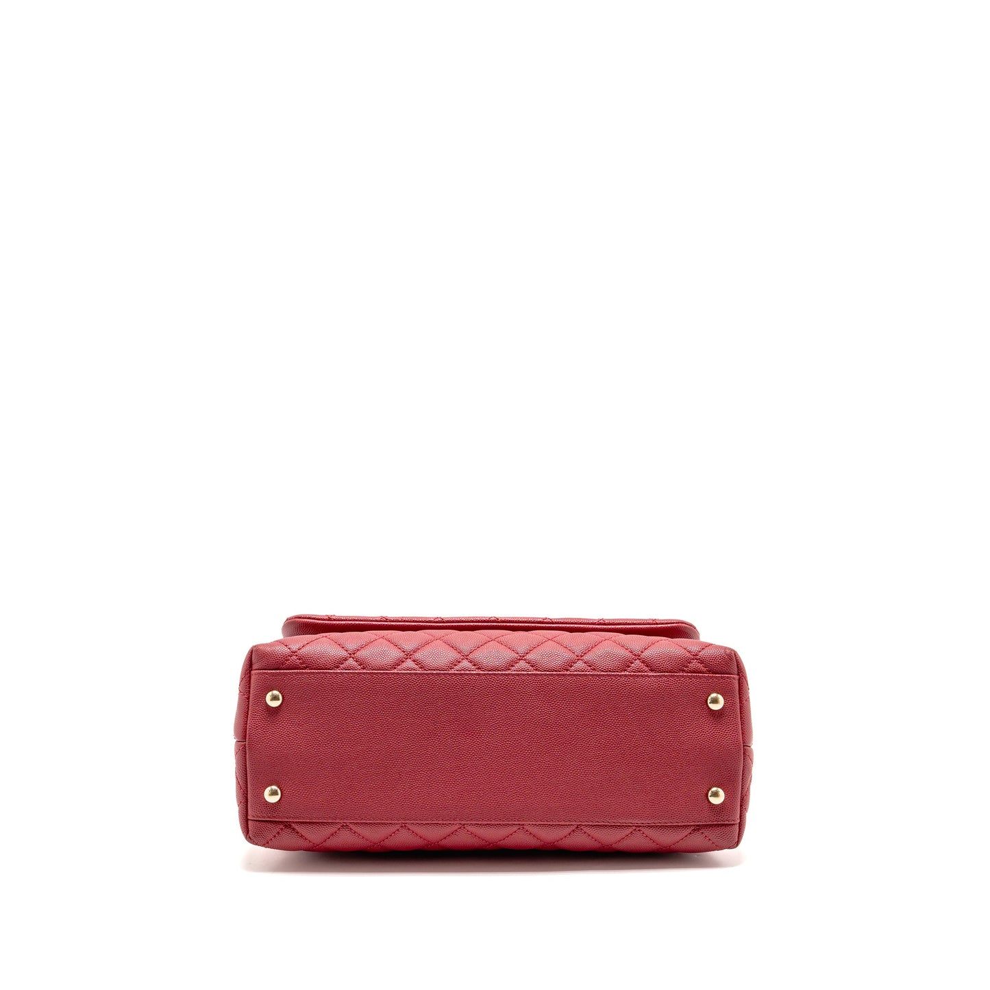 Chanel Medium Coco Handle Caviar Red GHW
