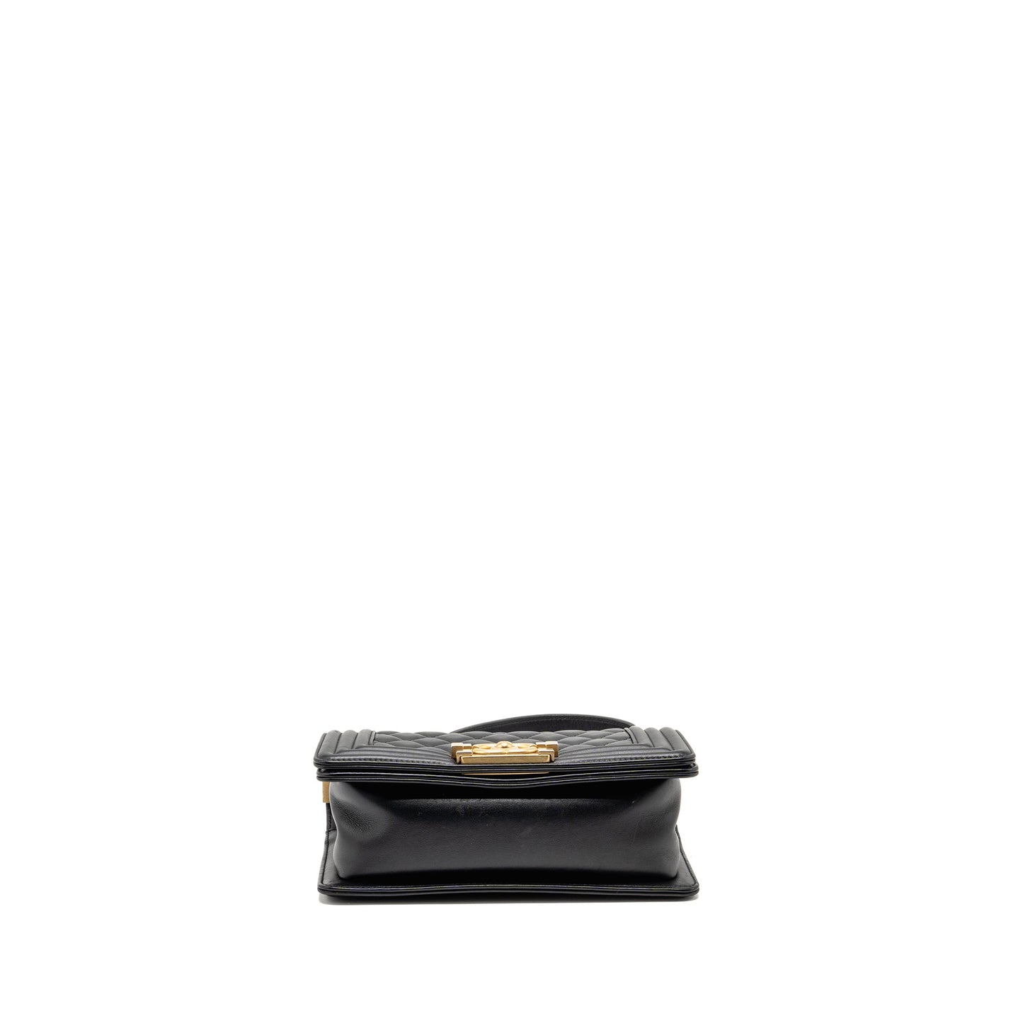 Chanel Small Boy Bag Calfskin Black GHW (microchip)