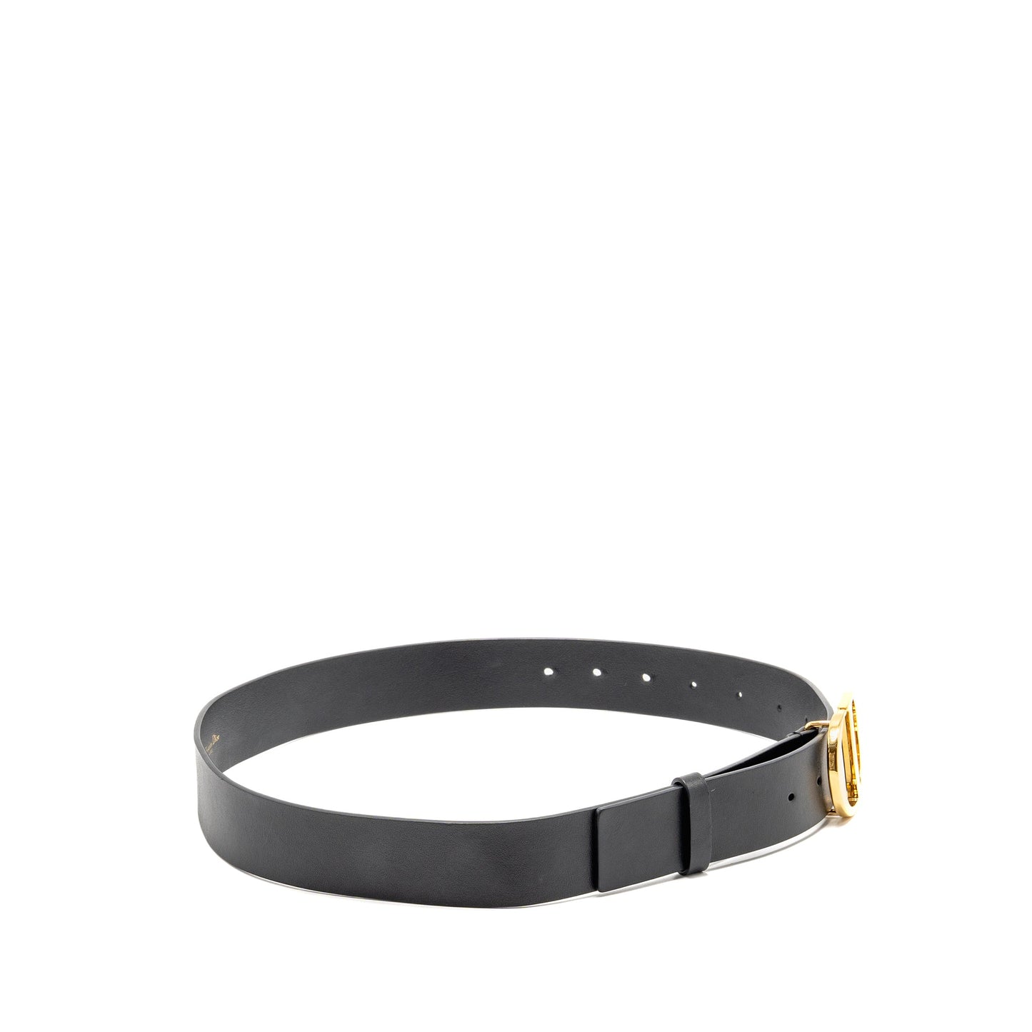 Dior Size 90 30 Montaigne Belt Calfskin Black GHW