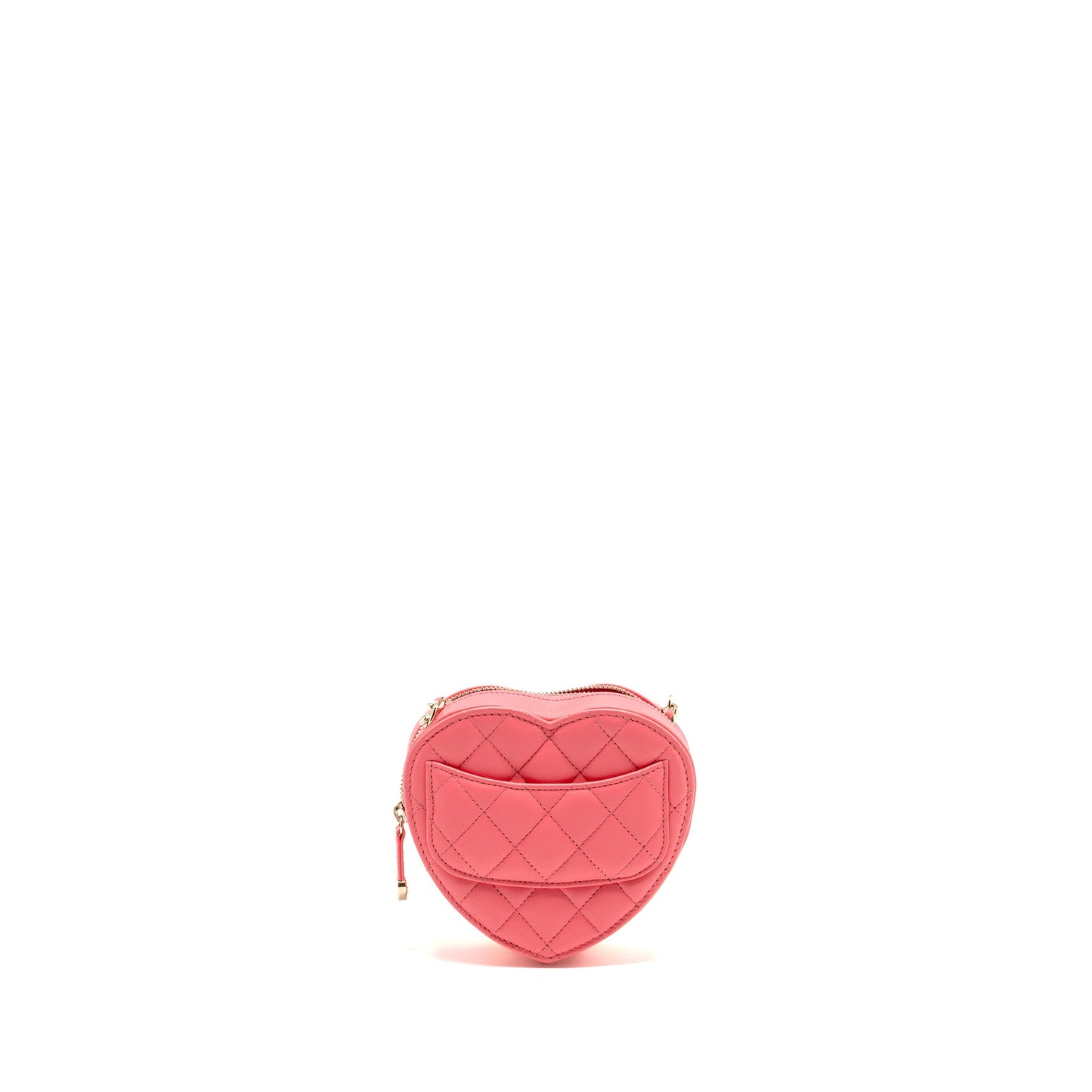 Chanel small heart bag Lambskin pink LGHW