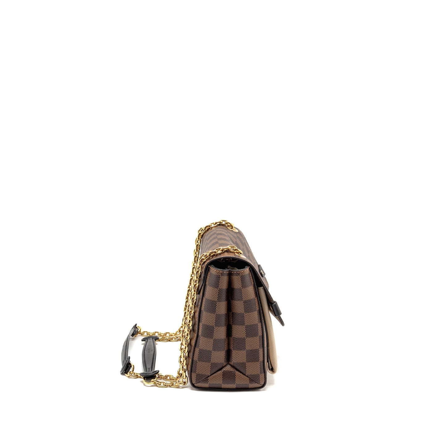 Louis Vuitton Vavin PM Damier Ebene Canvas Cream White GHW