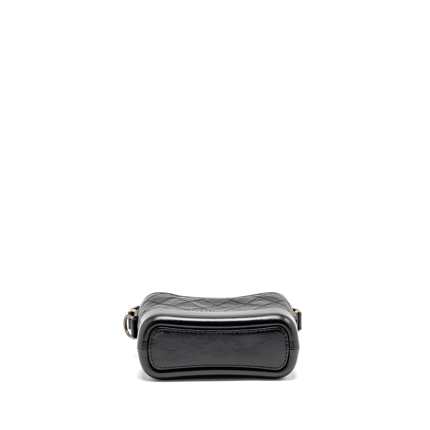 CHANEL Small Gabrielle Hobo Bag Aged Calfskin Black Multicolour Hardware