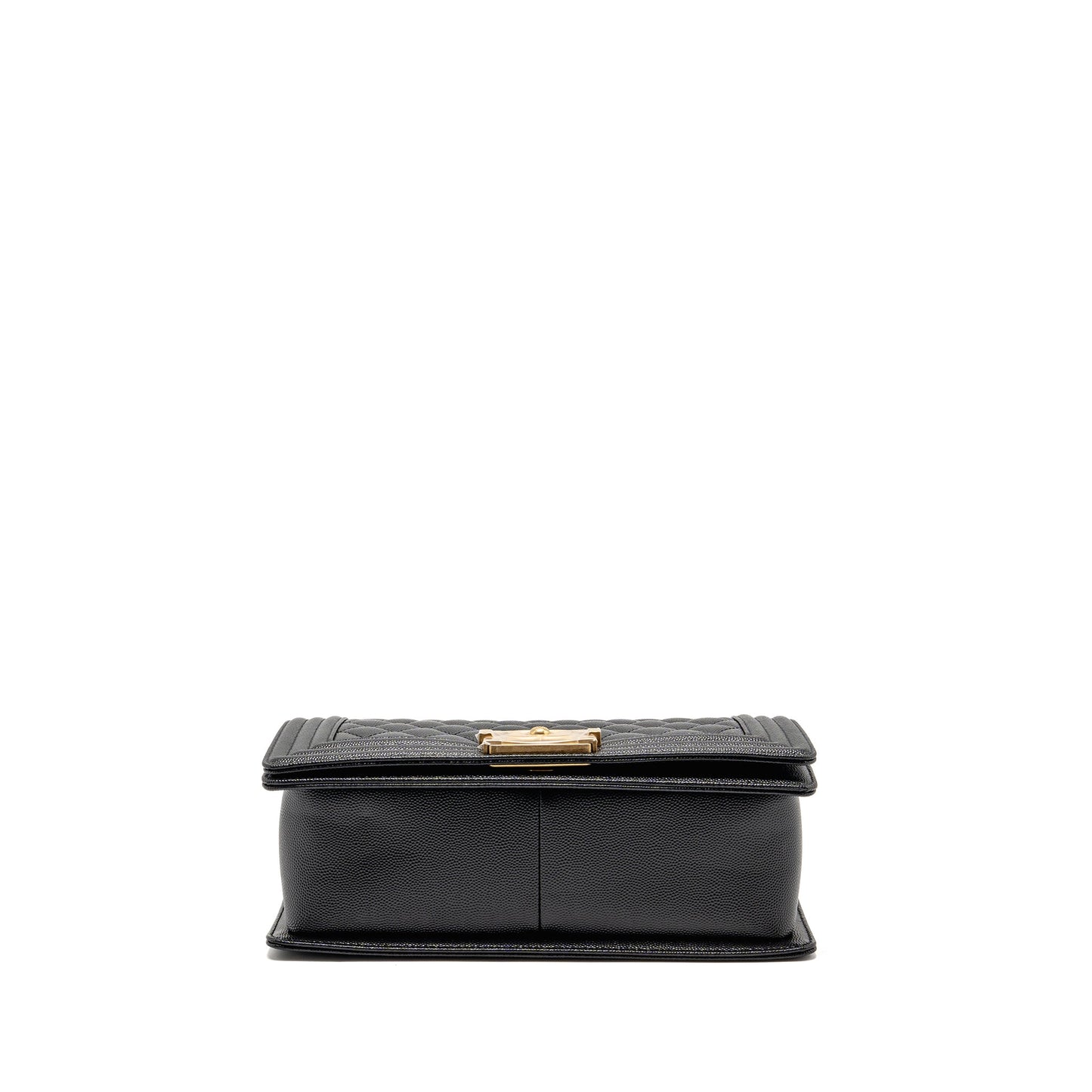 Chanel Medium Boy Bag Caviar Black GHW (microchip)