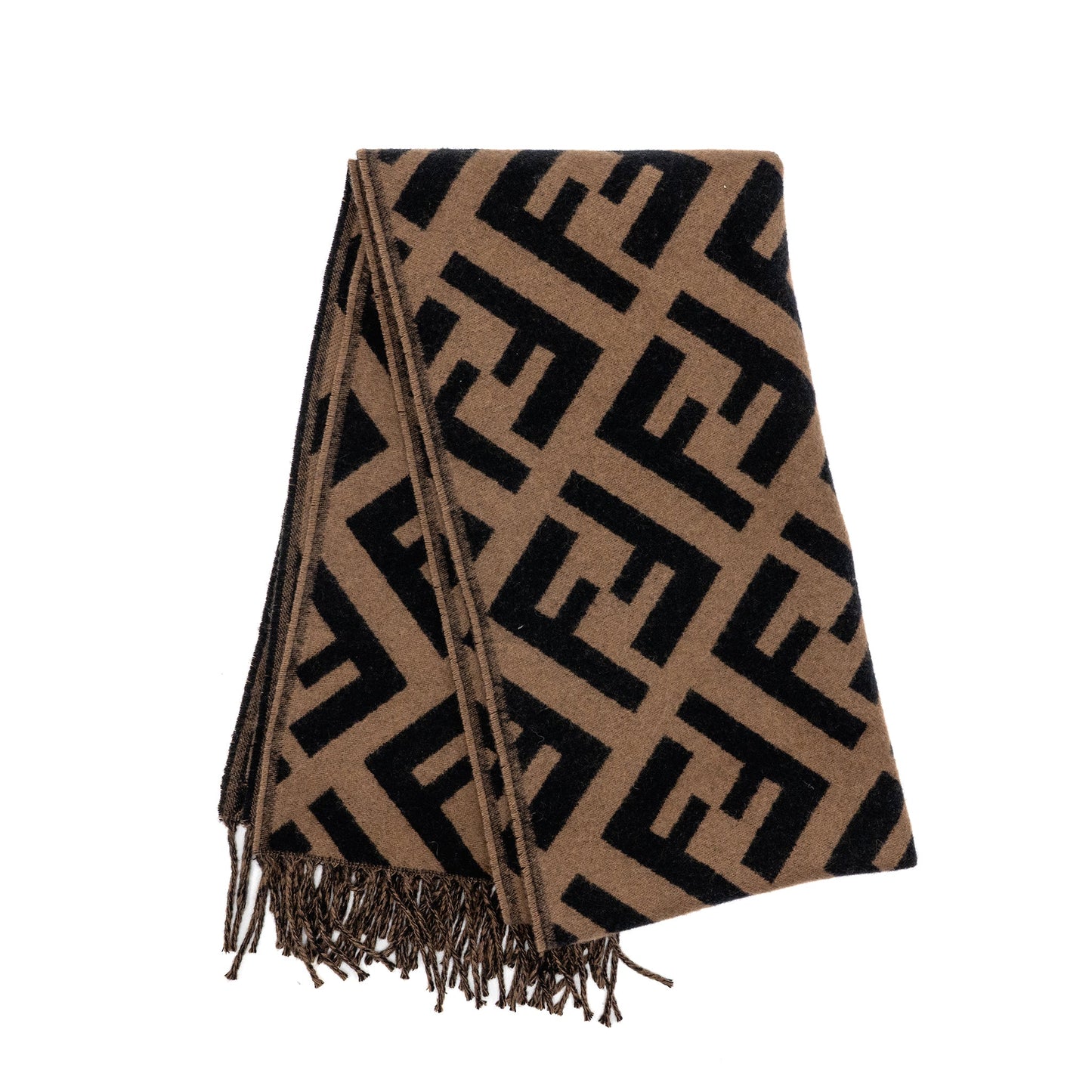 Fendi FF Scarf Cashmere Brown