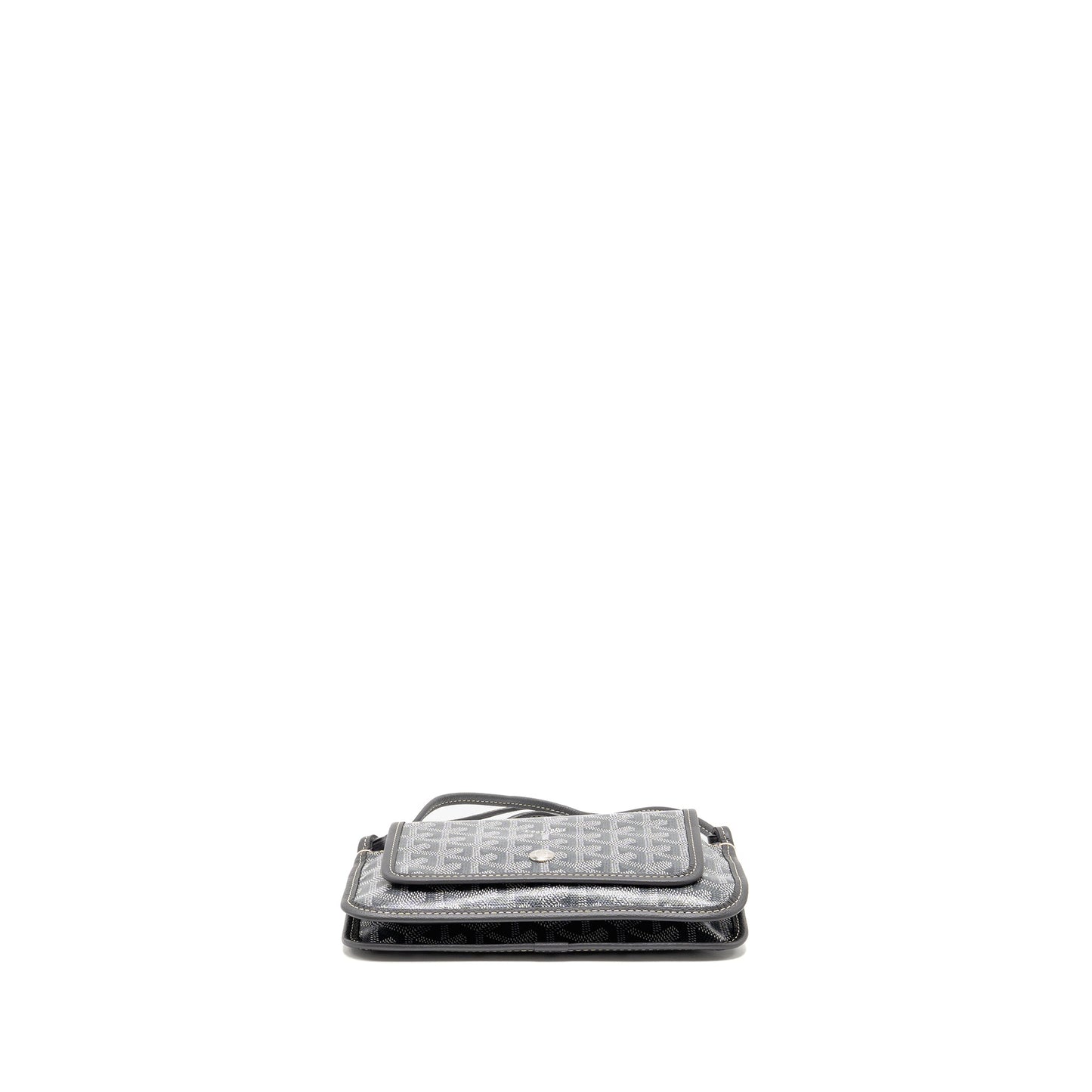 Goyard Portefeuille Pochette Plumet goyardine canvas / calfskin grey SHW