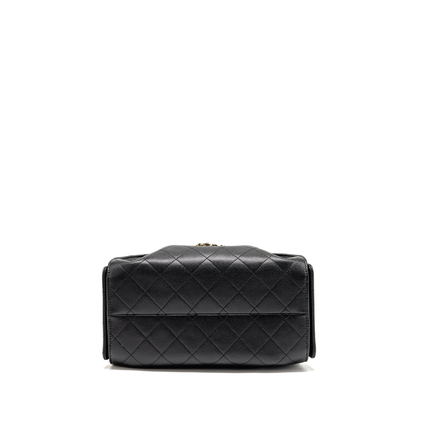 Chanel 25 Small Handbag Grained Calfskin Black GHW (Microchip)