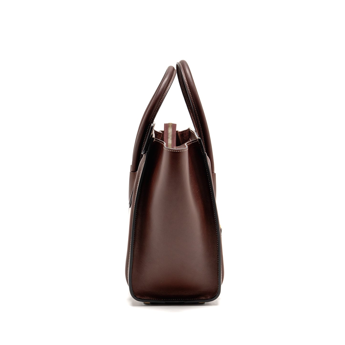Celine Micro Luggage Bag Calfskin Burgundy GHW