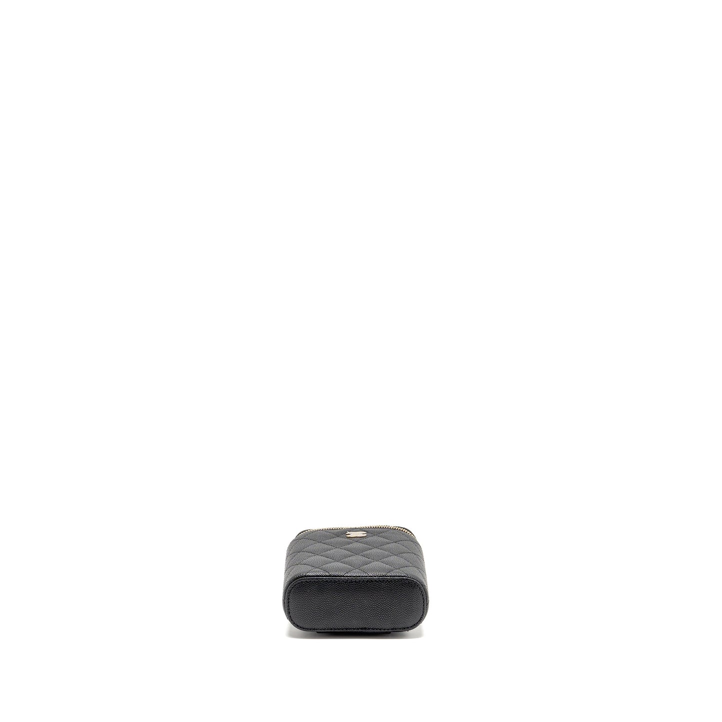 Chanel Mini Vanity Case with Chain Caviar Black LGHW(microchip)