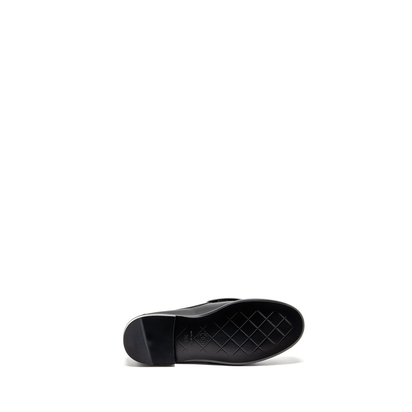 Chanel Size 36 Turnlock Loafer Lambskin Black LGHW