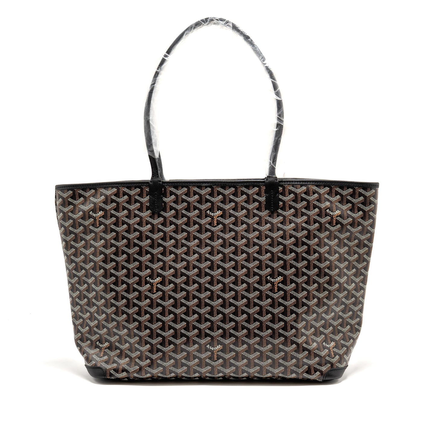 Goyard Artois MM Handbag Goyardine Canvas/Calfskin Black SHW