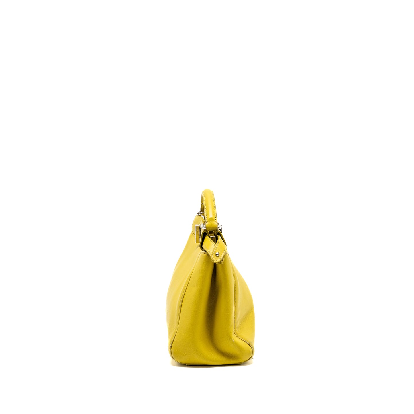 Fendi mini peekaboo lambskin light green SHW