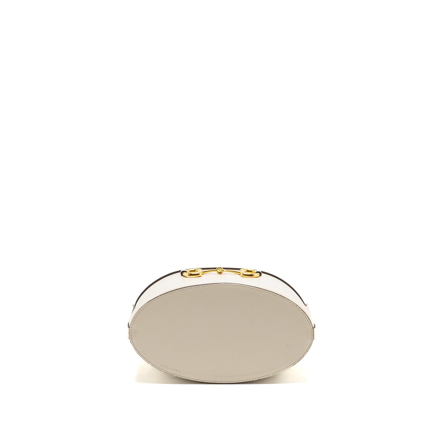 Gucci Horsebit 1955 Bucket Bag Calfskin/Canvas Beige/White GHW