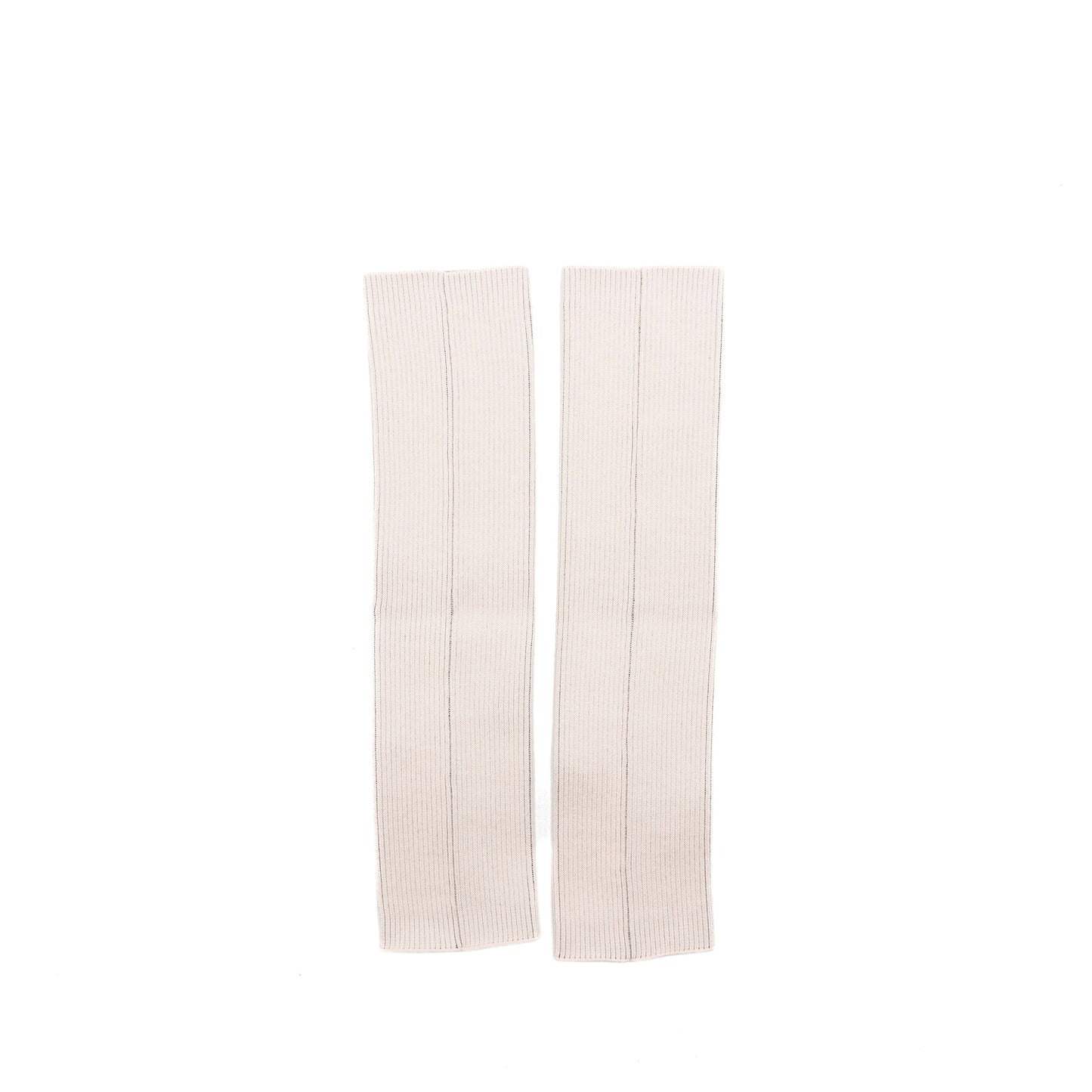 Chanel Size 36 24C Mary Janes Ballet Flats Lambskin Light Pink/Black and Logo Leg Warmers Cotton Light Pink (Sell in a set)