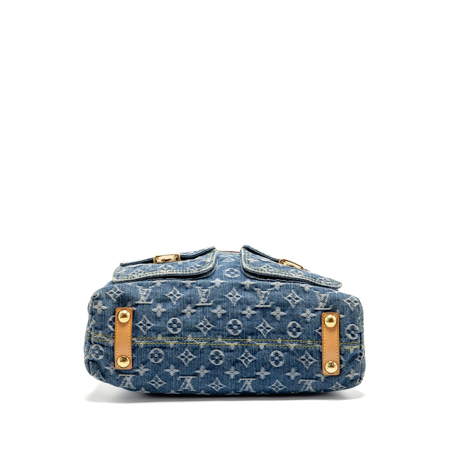 Louis Vuitton Vintage Baggy GM Shoulder Bag Monogram Denim GHW