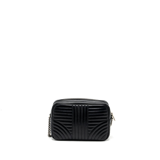 Prada Diagramme Camera Crossbody Bag Calfskin Black Ruthenium Hardware
