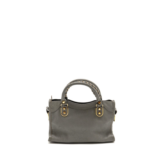 Balenciaga Mini City Bag Calfskin Grey GHW