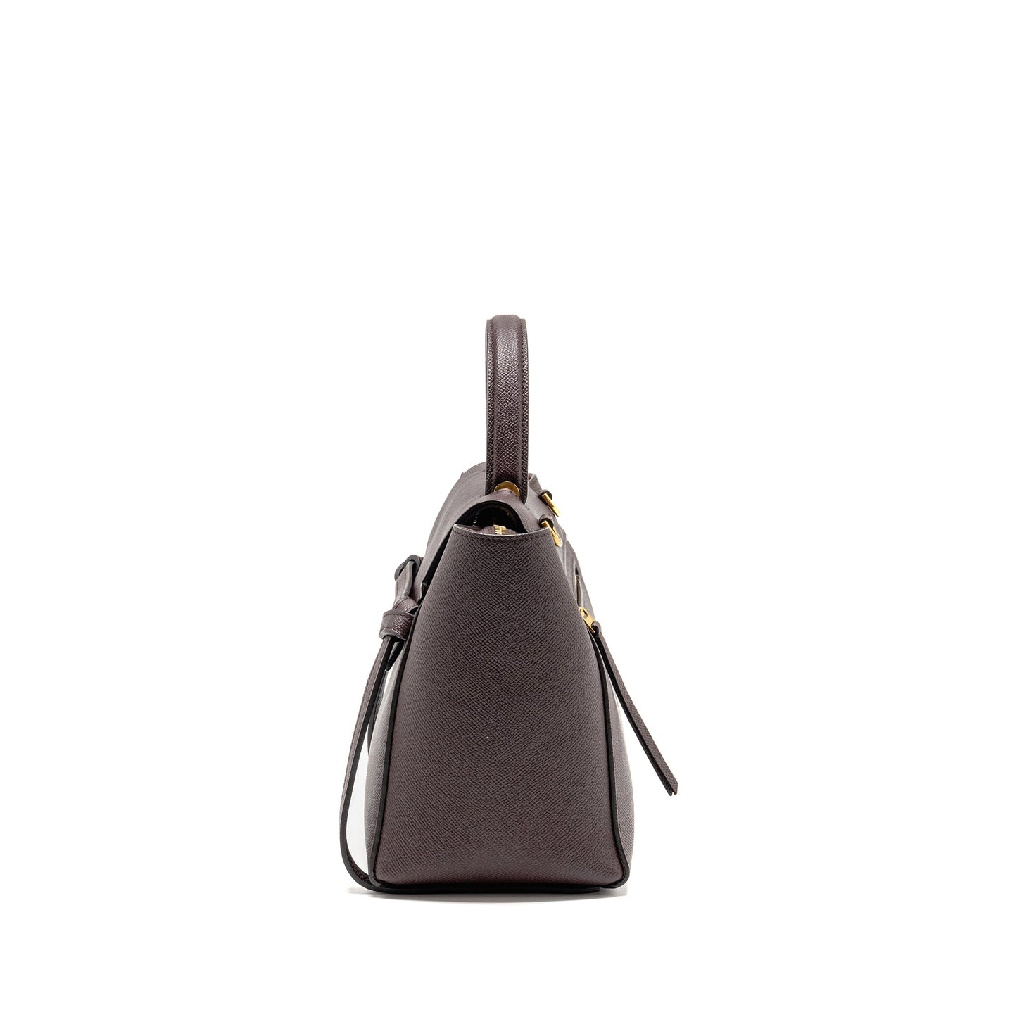 Celine Micro Belt Bag Grained Calfskin Burgundy GHW