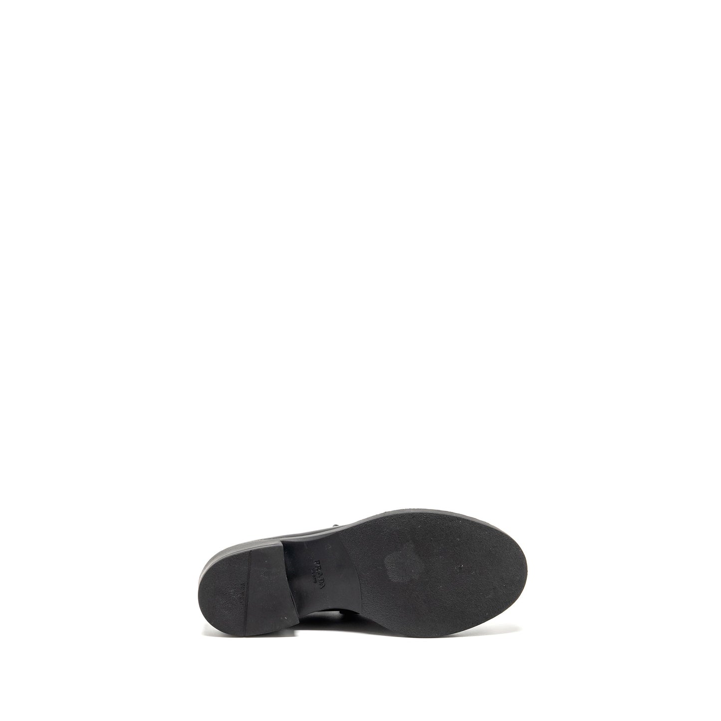 Prada Size 38 Loafers patent black SHW