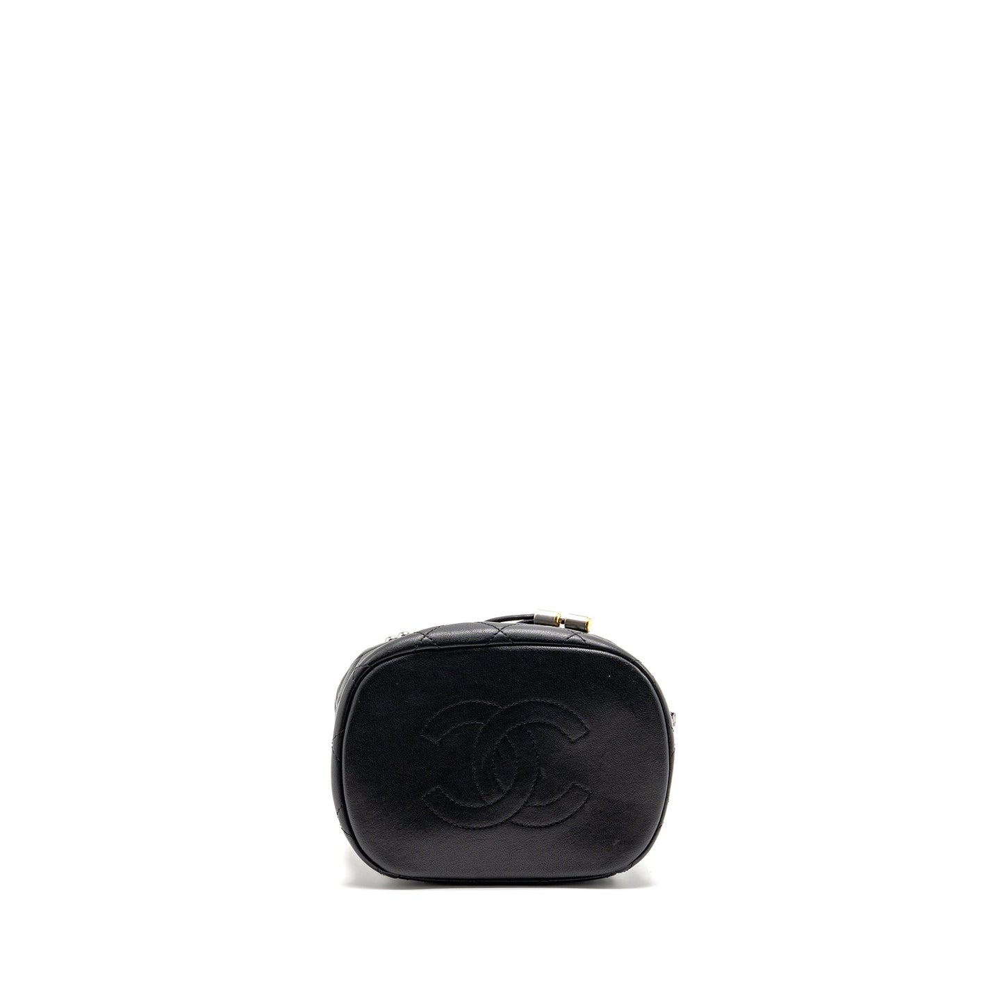 Chanel Quilted Metallic Bubble Backpack Lambskin Black Multicolour Hardware