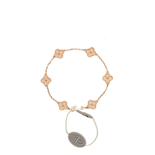 Van Cleef & Arpels Sweet Alhambra 6 Motifs Bracelet, Rose Gold
